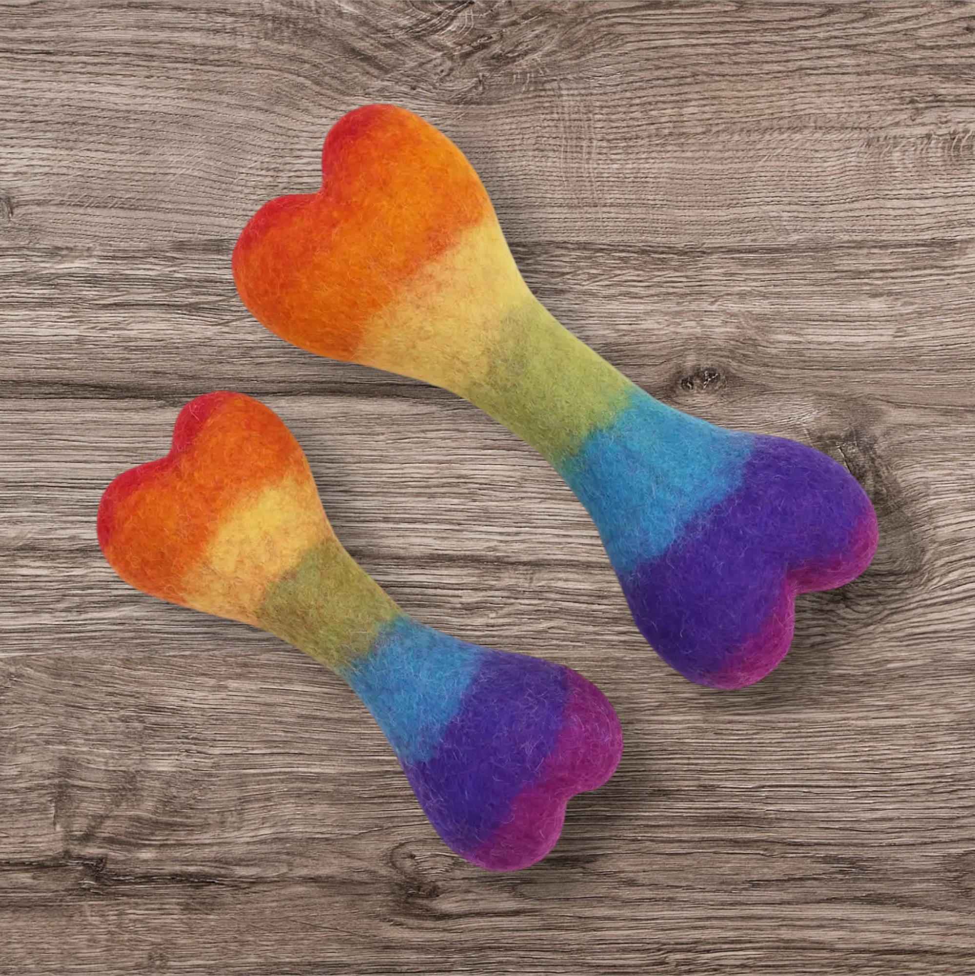 Printed Wool Bone Toy